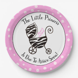 Kleine Prinzessin - "Wo ist mein Tiara?" Dusche Pappteller