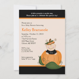 Kleine Pumpkin Baby Dusche 12x18 Einladung