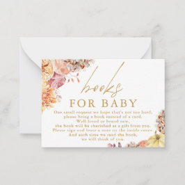 kleine Pumpkin Floral Baby Duschbücher für Baby Mitteilungskarte