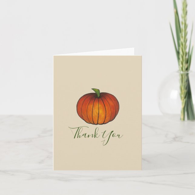 Kleine Pumpkin Kinderdusche Neue Anreise Herbst Karte (Vorderseite)