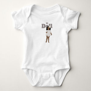 Kleine Puppe T-Shirt Baby Bodysuit Strampler