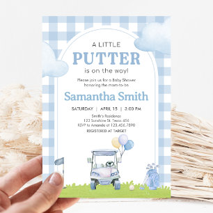 Kleine Putter-Golf-Baby-Party Einladung