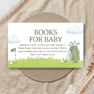 Kleine Putter-Golf-Baby-Shower-Bücher für Baby Begleitkarte