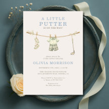 Kleine Putter Golf Wäscheleine Junge Baby-Party