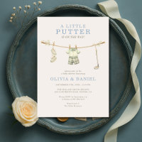 Kleine Putter Golf Wäscheleine Jungen Baby Shower