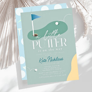 Kleine Putter-Golfplatz Fairway Boy Baby Shower Einladung
