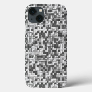 Kleine Quadrate in Grautönen bis klar Case-Mate iPhone Hülle