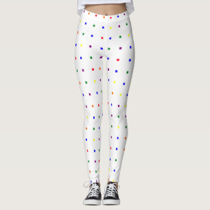 Kleine Quadrate Musterfarben Leggings