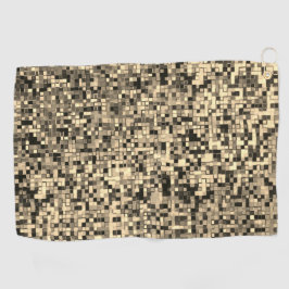 Kleine Quadrate oder Fliesen, beige Khaki-Farbe Golfhandtuch