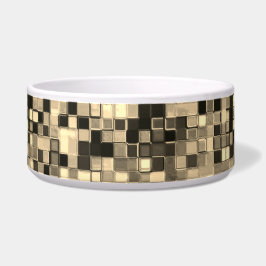 Kleine Quadrate oder Fliesen, beige oder khaki, ve Napf