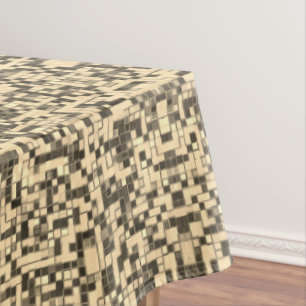 Kleine Quadrate oder Fliesen, Khaki oder Beige, ve Tischdecke