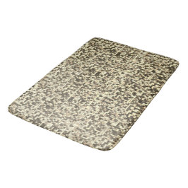 Kleine Quadrate überlappen, braun bis beige Badematte