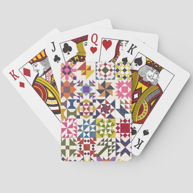 Kleine Quilt Blöcke spielen Karten Spielkarten (Rückseite)