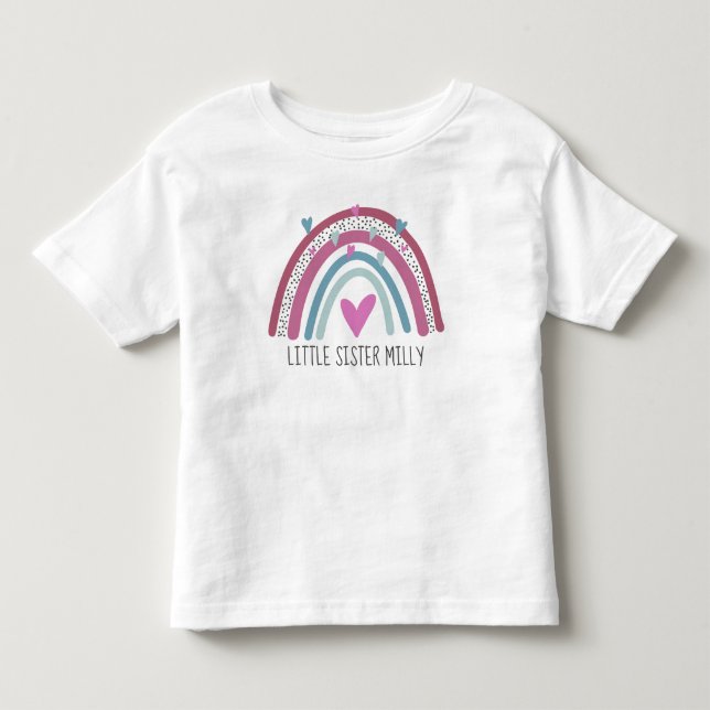 KLEINE Rainbow-Matching-Outfit Kleinkind T-shirt (Vorderseite)