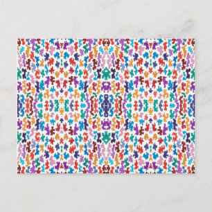 Kleine Random Shapes Multi Postcard Postkarte