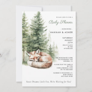 Kleine Rascal Raccoon Forest Baby Dusche Einladung