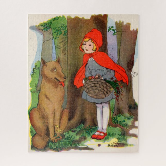 Kleine Red Riding Hood und der Wolf (Vertikal)
