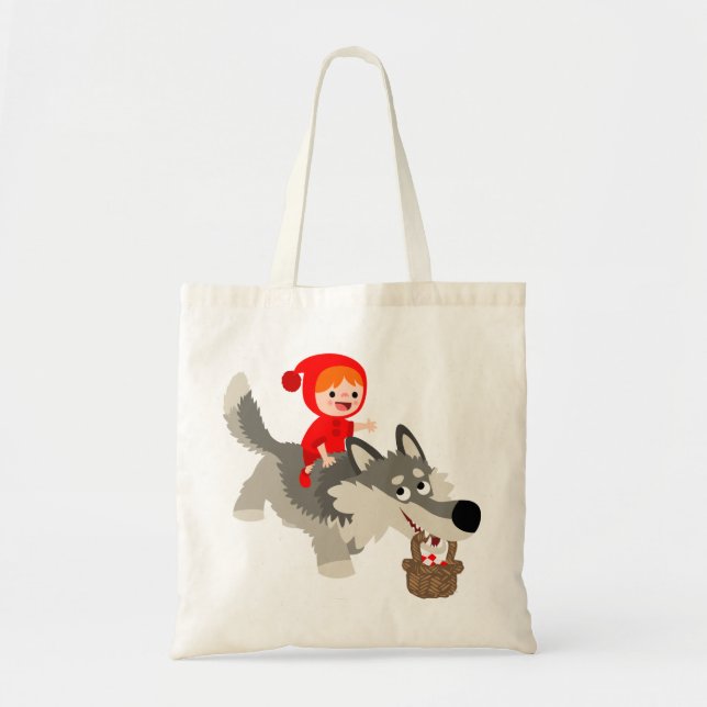 Kleine Red Riding Hood und die Wolf Bag Tragetasche (Vorne)