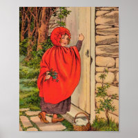Kleine Red Riding Hood Vintag