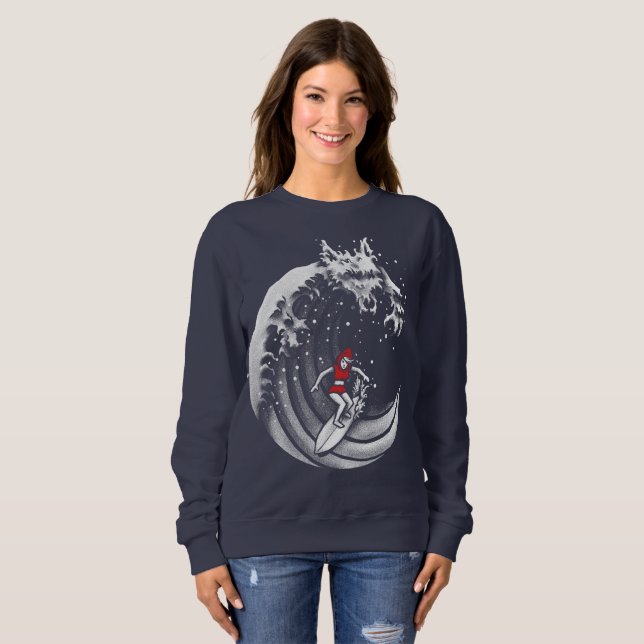 Kleine Red Surfing Hood Sweatshirt (Vorne ganz)