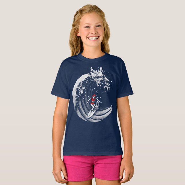 Kleine Red Surfing Hood T-Shirt (Vorne ganz)