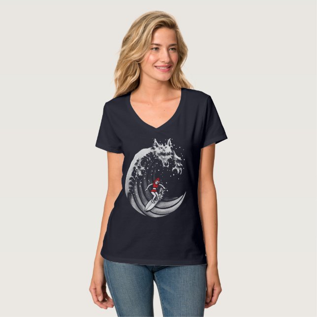 Kleine Red Surfing Hood T-Shirt (Vorderseite Vollansicht)