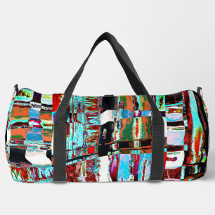 Kleine Reisetasche – Collapse Reflection Abstract  Duffle Bag