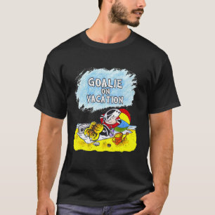 Kleine Rettend Hockey Goalie auf Urlaub Spaß Beach T-Shirt