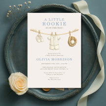 Kleine Rookie Baseball Wäscheleine Baby Shower