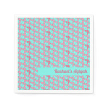 KLEINE, rosa Aquamarines Muster, Aqiqah Babydusche