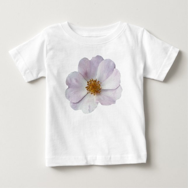 Kleine rosa Blume Baby T-shirt (Vorderseite)