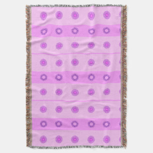 Kleine rosa und violette Blumenmuster Decke