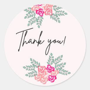Kleine Rose Vielen Dank, Ihr Sticker