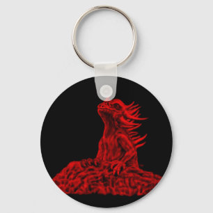 Kleine Rote Drache Schlüsselanhänger