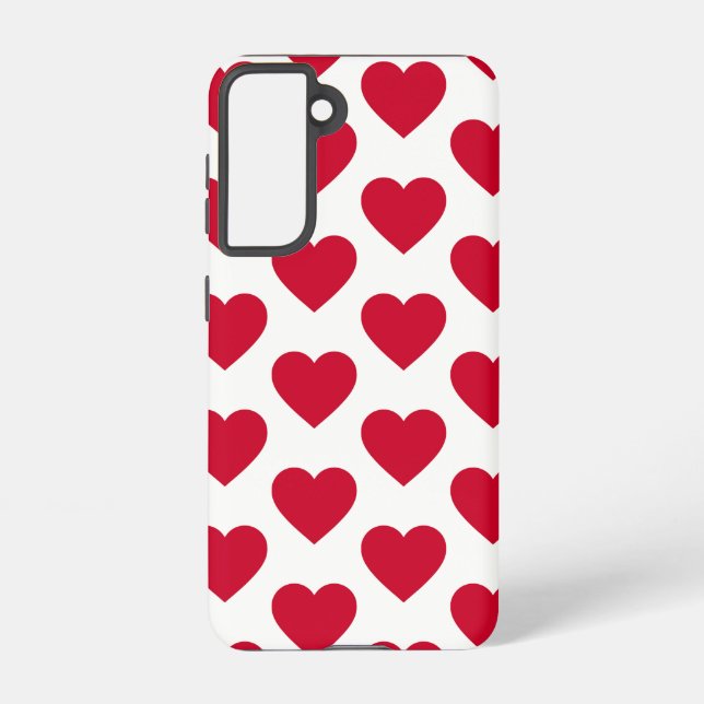 Kleine rote Herzen Samsung Galaxy Hülle (Rückseite)