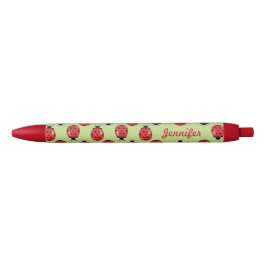 Kleine rote Ladybugs mit Personalisiertem Namen Kugelschreiber