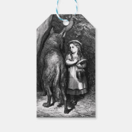 Kleine rote Reithose trifft alten Vater Wolf Geschenkanhänger