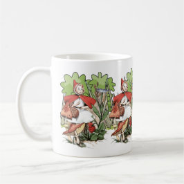 Kleine rote Reitstall im Wald - Märchen Kaffeetasse