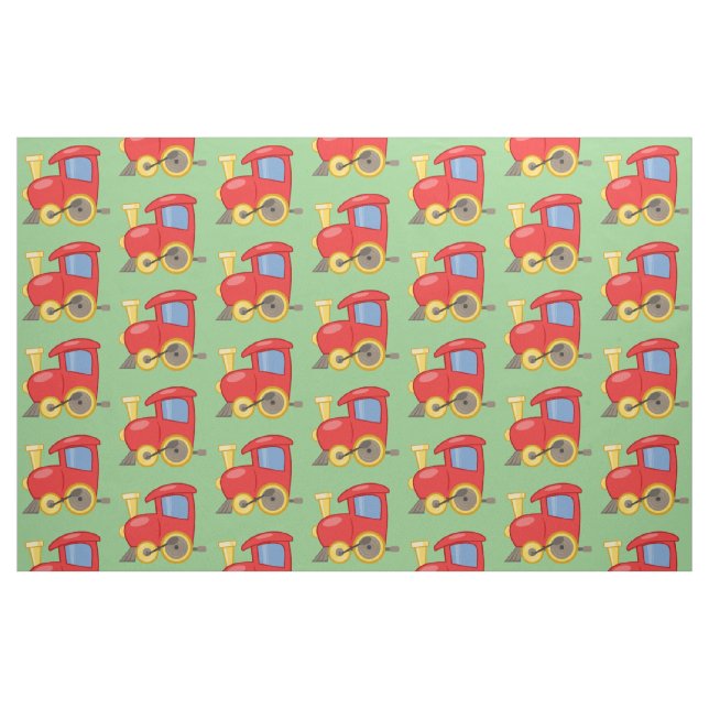 Kleine rote Züge Stoff (Fat Quarter (45,7 x 55,9 cm))