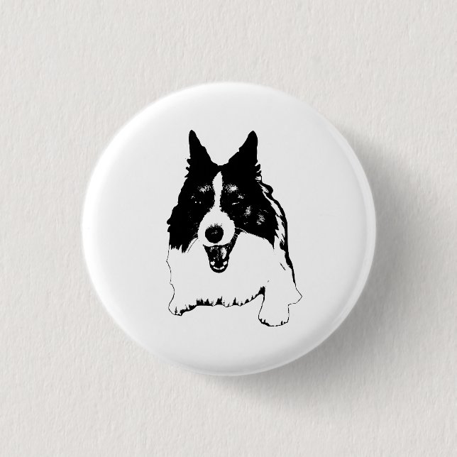 Kleine Runde, helles Zeichen Button (Vorderseite)