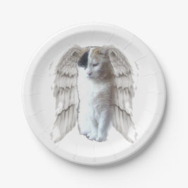 Kleine Rundpapier-Platte aus Spotty Angel Pappteller