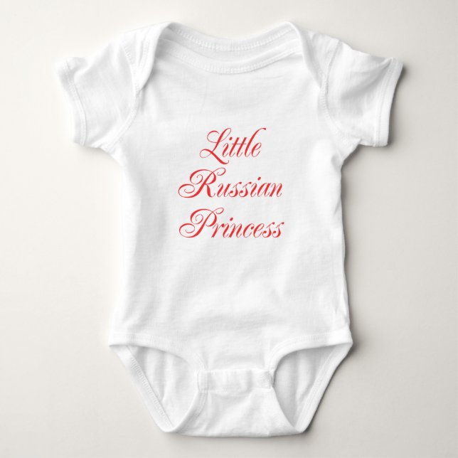 Kleine russische Prinzessin Baby Strampler (Vorderseite)