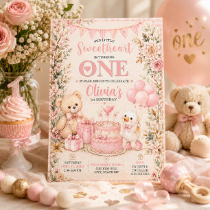 Kleine Schatz Geschichte Teddybär Gans 1. Einladung
