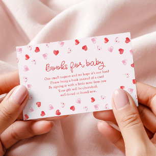 Kleine Schatz Mädchen Baby Shower Bücher für Baby Begleitkarte