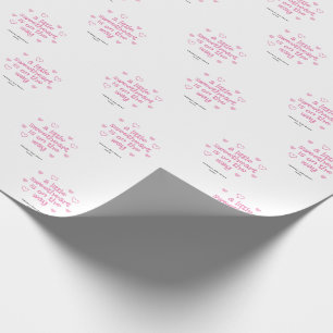 Kleine Schatz Rosa Mädchen Baby-Party Geschenkpapier