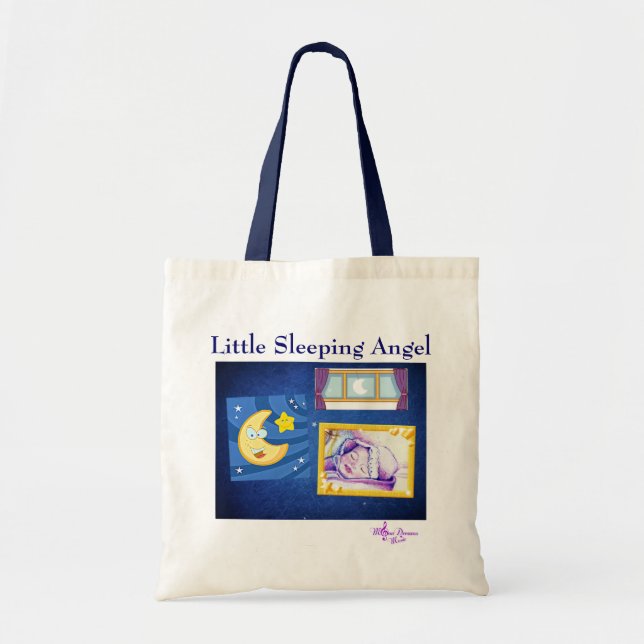 Kleine Schlaf-Angel-Tote-Tasche Tragetasche (Vorne)