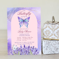Kleine Schmetterling lila Lavendel Babydusche