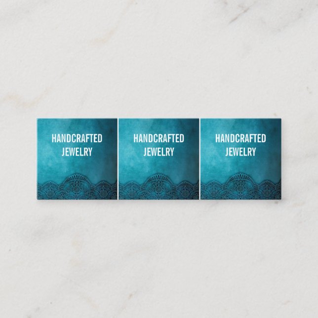 Kleine Schmuckkarte, die Text-Mini-Business-Ca Mini Visitenkarte (Vorderseite)