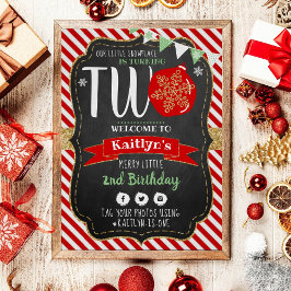 Kleine Schneeflocke drehen 2! 2. Geburtstag Poster