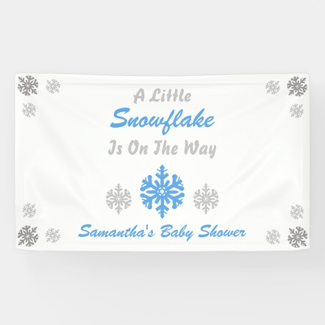Kleine Schneeflocke unterwegs Banner (Horizontal)